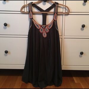 French Connection beaded racer back top